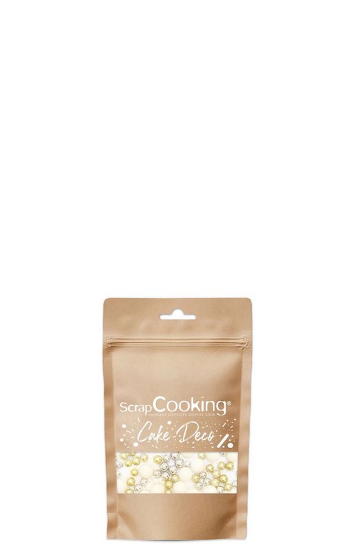 Scrap Cooking Zuckerstreusel Perlen gold silber weiss 