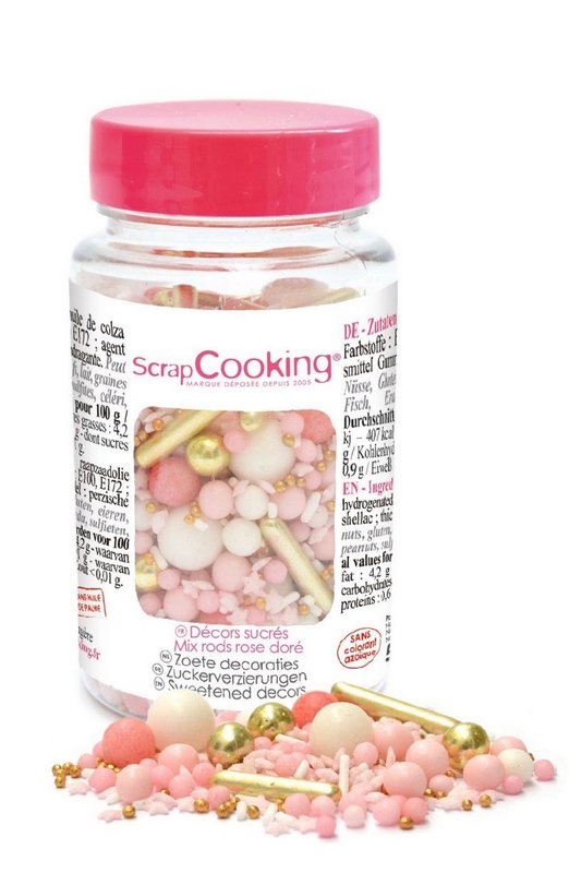 Scrap Cooking Zuckerstreusel Mix rosegold 