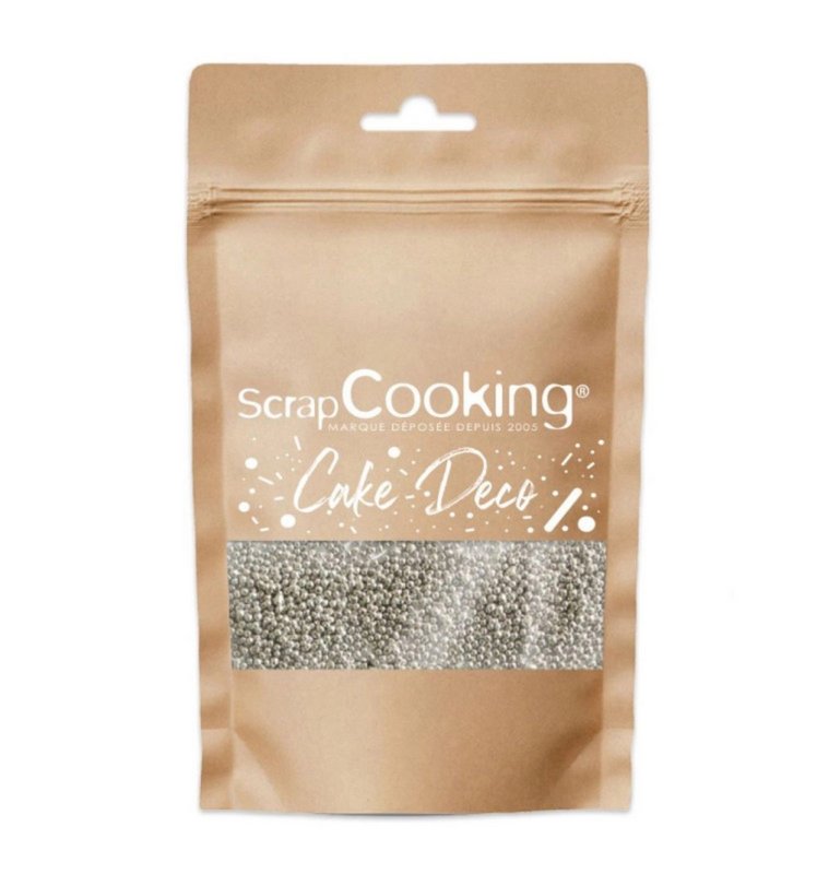 Scrap Cooking Zuckerstreusel Perlen Mini silber 
