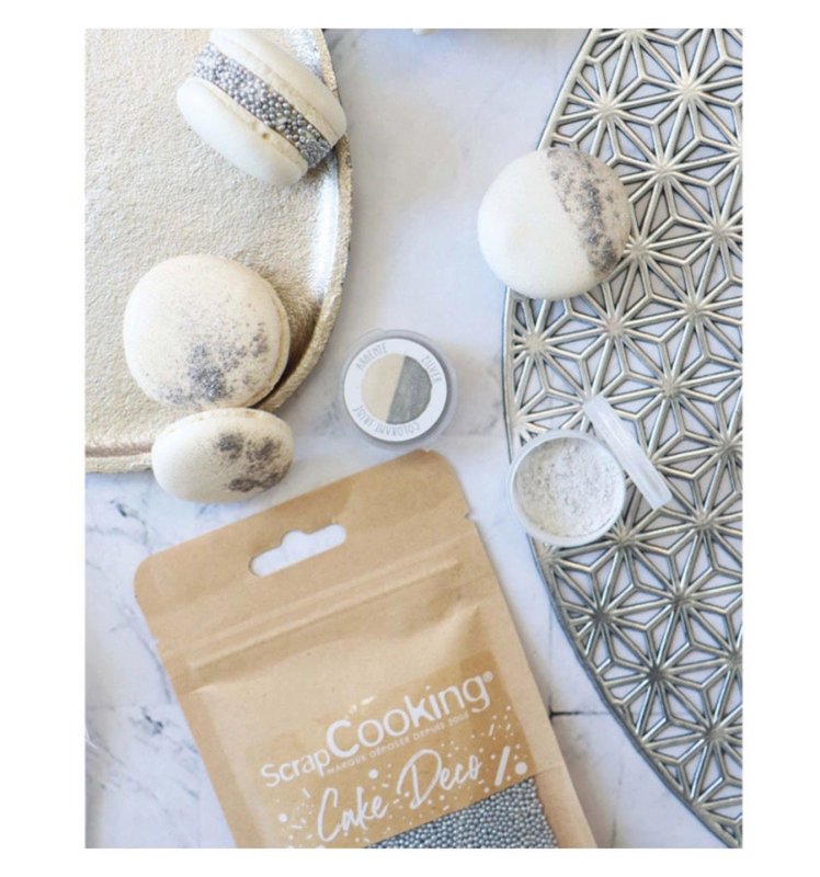 Scrap Cooking Zuckerstreusel Perlen Mini silber 