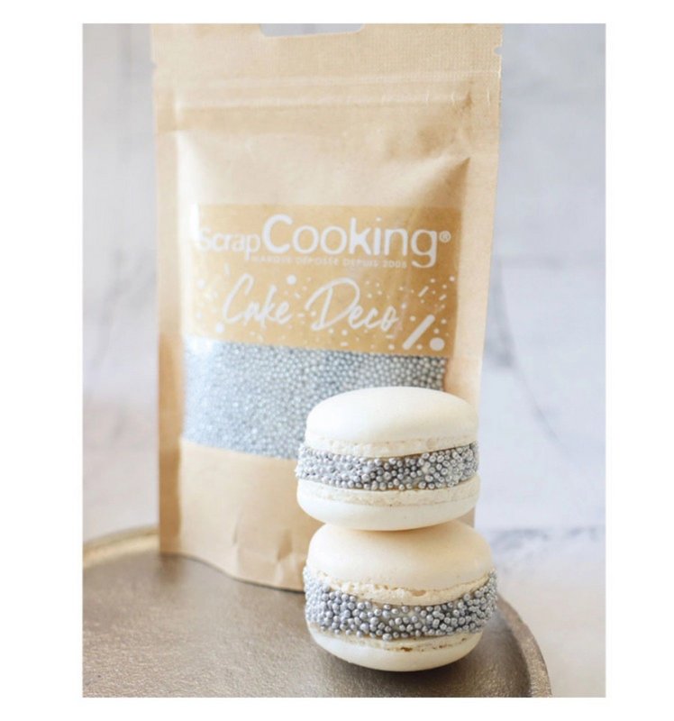 Scrap Cooking Zuckerstreusel Perlen Mini silber 