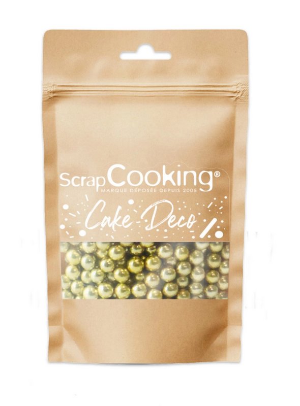 Scrap Cooking Zuckerstreusel Perlen gold 