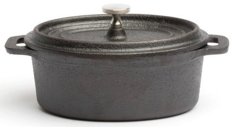 comas Kasserolle Mini Gusseisen oval 9.5x12.5cm H: 5.5cm 