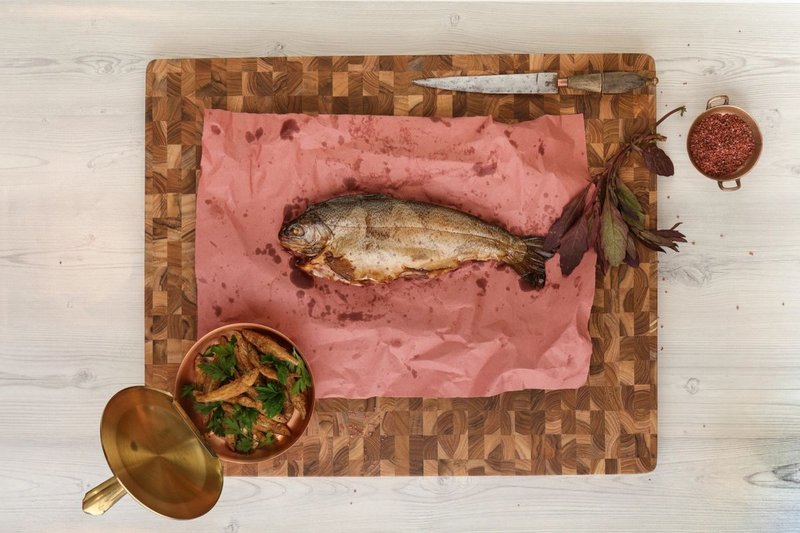 teakhaus Servierbrett Scandi Stirnholz 