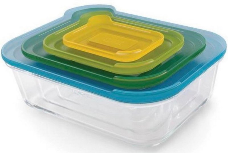 Joseph Joseph Nest Glas Vorratsbehälter 4-tlg. 0.13 0.55 1.3 2.5L 