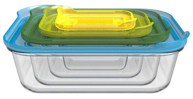 Joseph Joseph Nest Glas Vorratsbehälter 4-tlg. 0.13 0.55 1.3 2.5L 