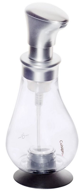 Cuisipro Schaum-Seifenspender matt Silber 21 cm 