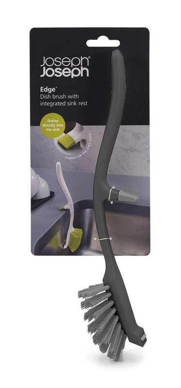 JosephJoseph Reinigungsbürste Edge Dish grau 