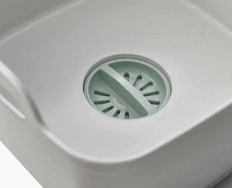 Joseph Joseph Wash Drain Spülschüssel - Light Stone Sage 31.5x31x20cm 
