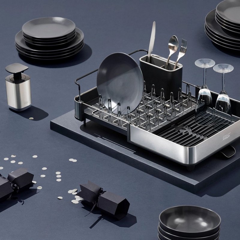 Joseph Joseph Presto Steel Hygienischer Seifenspender - Grau 
