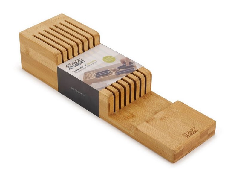 JosephJoseph Messerliege DrawerStore Bamboo mit zwei Ebenen Bambus 