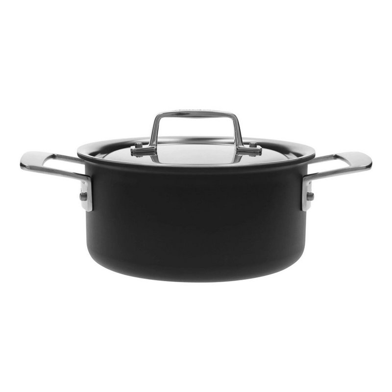 Demeyere Black 5 Kochtopf mit Deckel 18 cm 