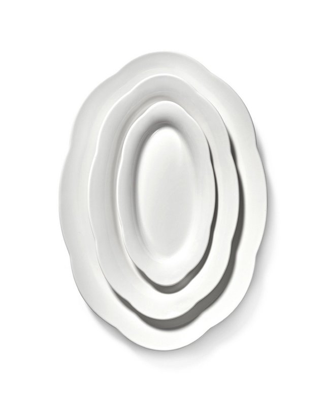 Serax Teller Silhouette tief oval 