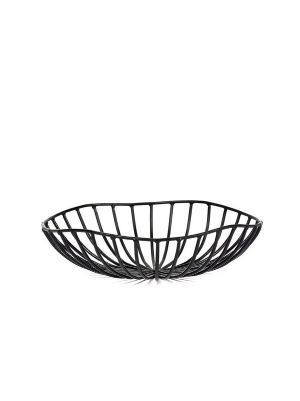 Serax Korb Metal sculptures Catu schwarz 