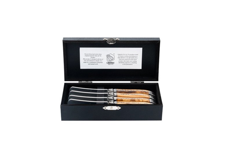 Laguiole Style de Vie Luxury Line Buttermesser Olivenholz 
