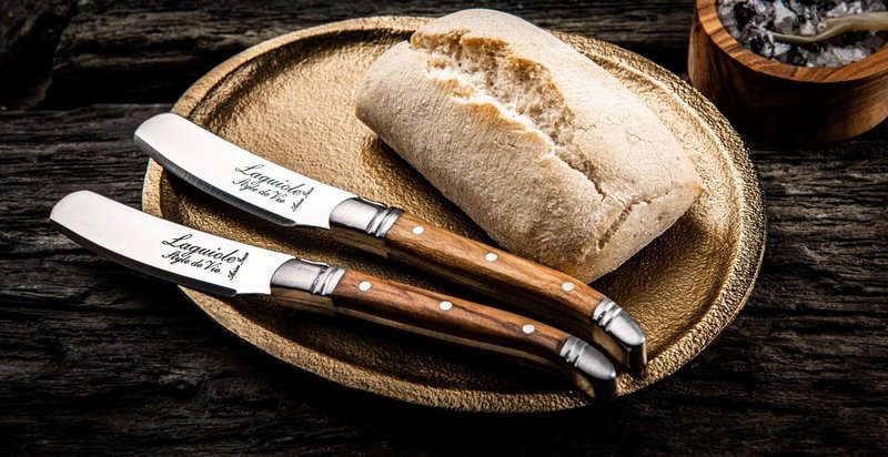 Laguiole Style de Vie Luxury Line Buttermesser Olivenholz 