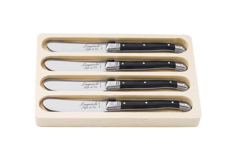 Laguiole Style de Vie Laguiole Premium Line Buttermesser schwarz 
