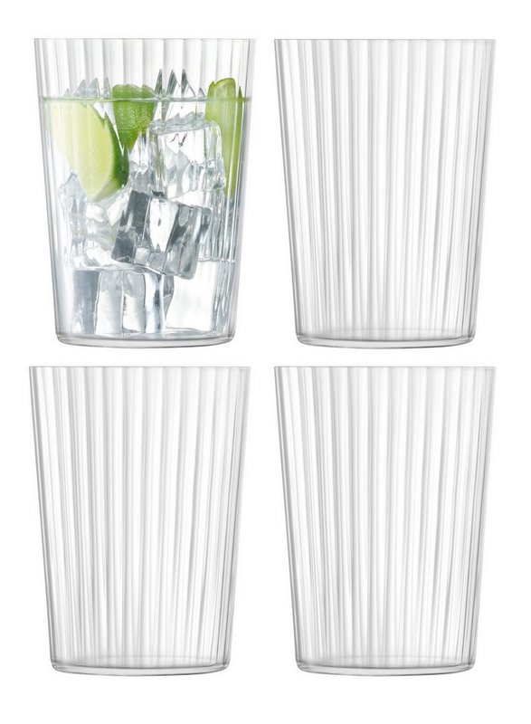 LSA 4er Set Gio Line Becher 560ml klar 