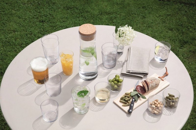 LSA 4er Set Gio Line Becher 560ml klar 