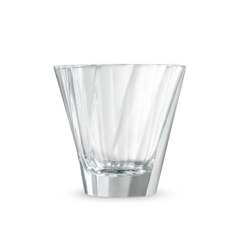 Loveramics Twisted Cappuccino Glas 180ml klar 
