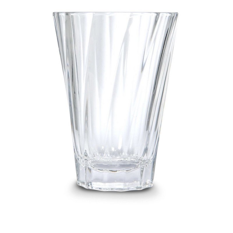 Loveramics Twisted Latte Glas 360ml klar 