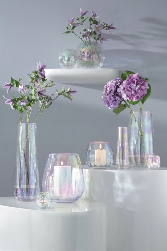 LSA Pearl Vase H24cm - perlmutt 