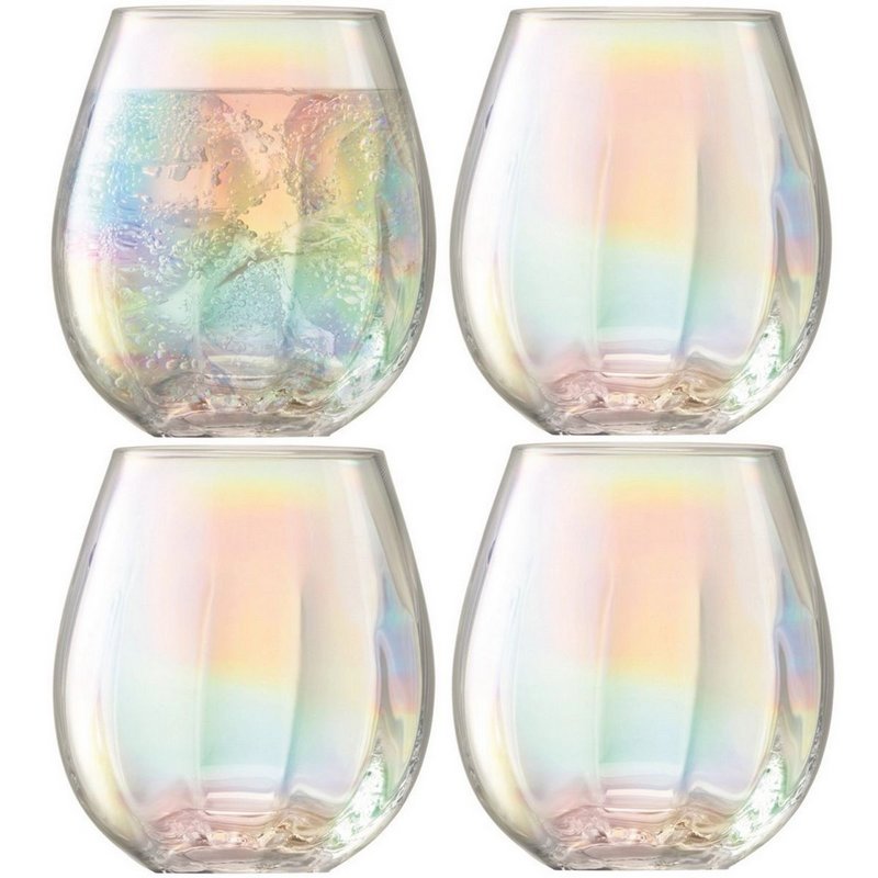 LSA 4er Set Pearl Becher 425ml - perlmutt 