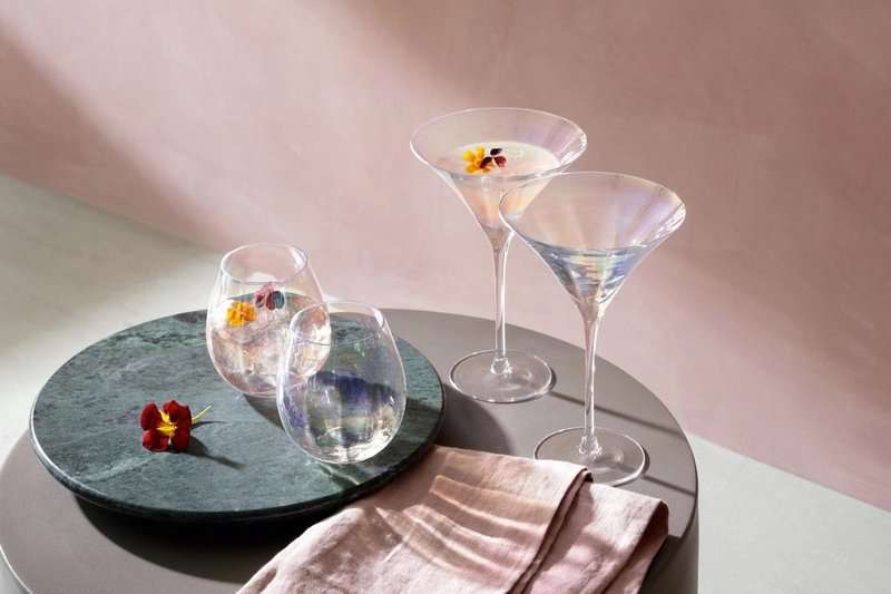 LSA 4er Set Pearl Becher 425ml - perlmutt 