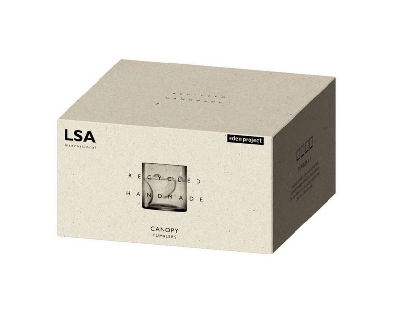 LSA 4er Set Canopy Becher Klein 270ml - recy. Optik 