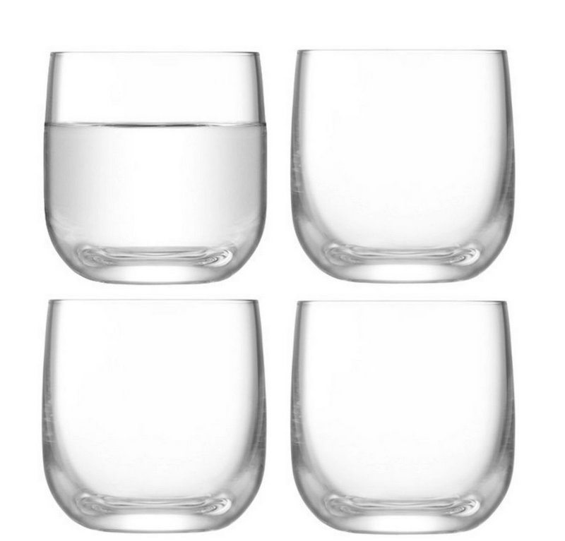 LSA 4er Set Borough Shot Glass 75ml Clear 