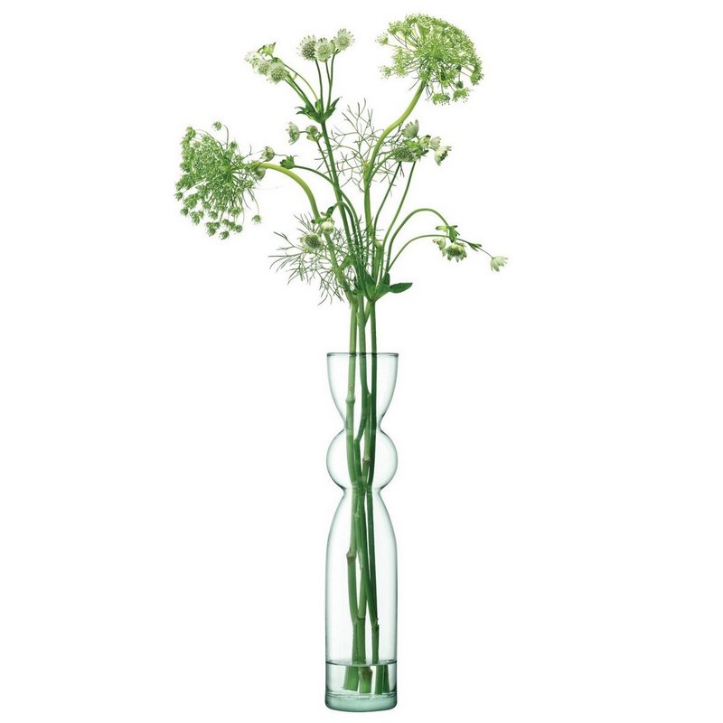 LSA Canopy Trio Vase Set H25cm H30cm H35cm recy. Optik 