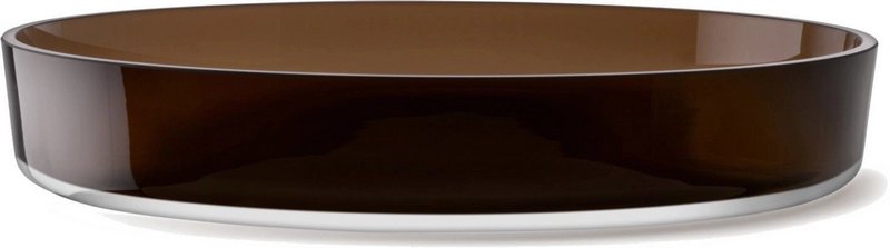 LSA Collective Schale D35cm H6cm Glas mocha 