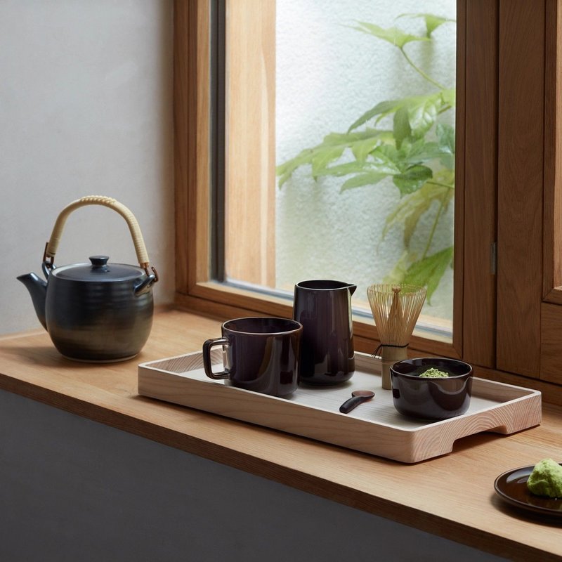 LSA Collective Schale D35cm H6cm Glas mocha 