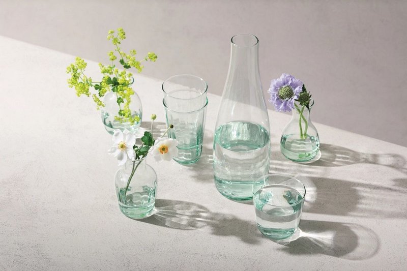 LSA Mia Wasserkaraffe 1.25L - recy. Optik 
