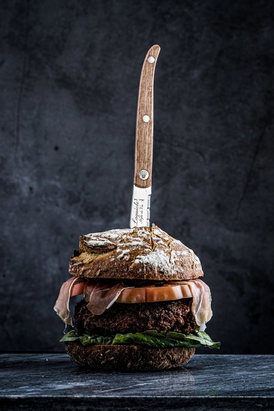 Laguiole Style de Vie Laguiole Innovation Line Steakmesser Eichenholz gezackt 
