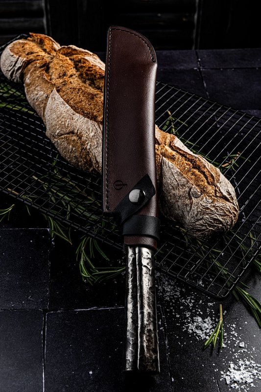 Forged Lederetui Brotmesser 