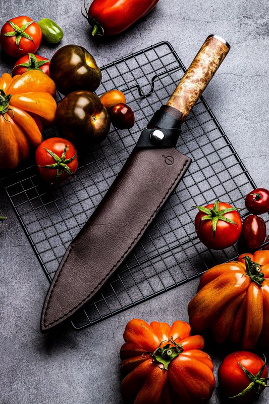 Forged Lederetui Kochmesser 