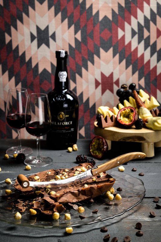 Laguiole Style de Vie Laguiole Luxury Line Käsemesserset Olivenholz 