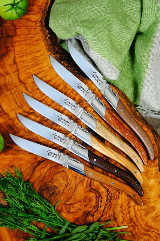 Laguiole Style de Vie Laguiole Luxury Line Steakmesser Verschiedene Holzarten 