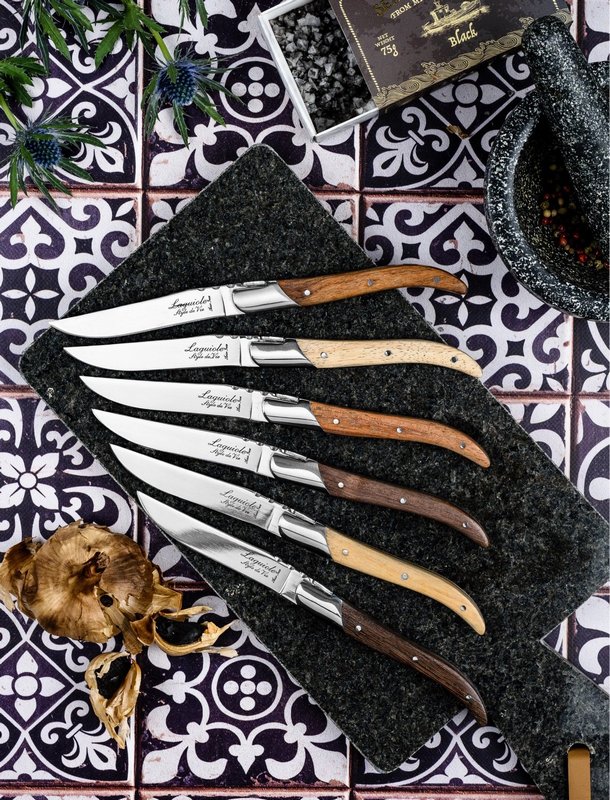 Laguiole Style de Vie Laguiole Luxury Line Steakmesser Verschiedene Holzarten 
