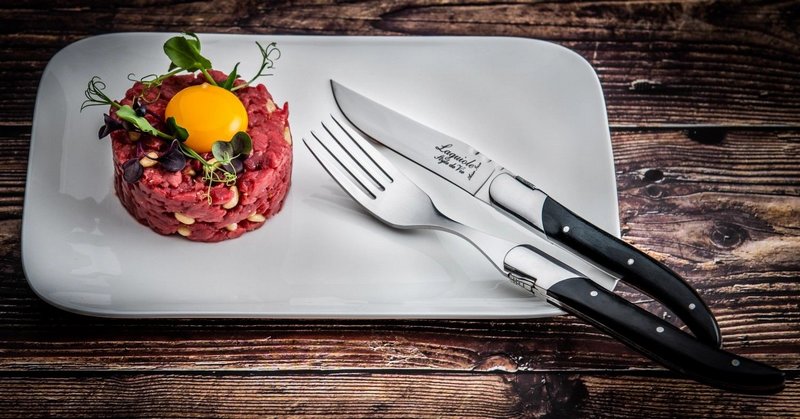 Laguiole Style de Vie Laguiole Luxury Line Steakmesser schwarzes Ebenholz 