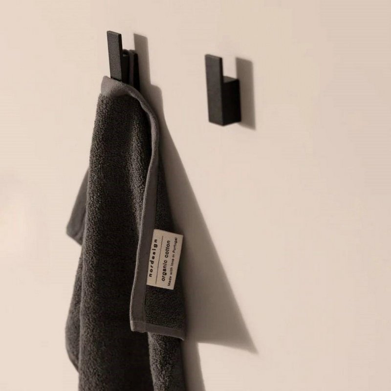 Nordesign Handtuch dunkelgrau 