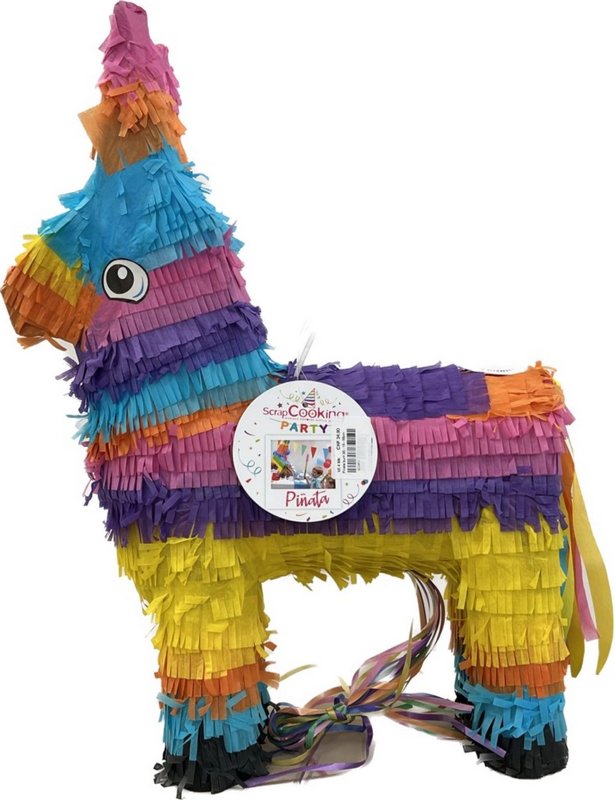 Scrap Cooking Pinata Esel bunt 