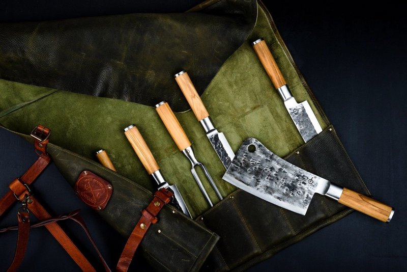 Forged Olive Asiatisches Hackmesser 