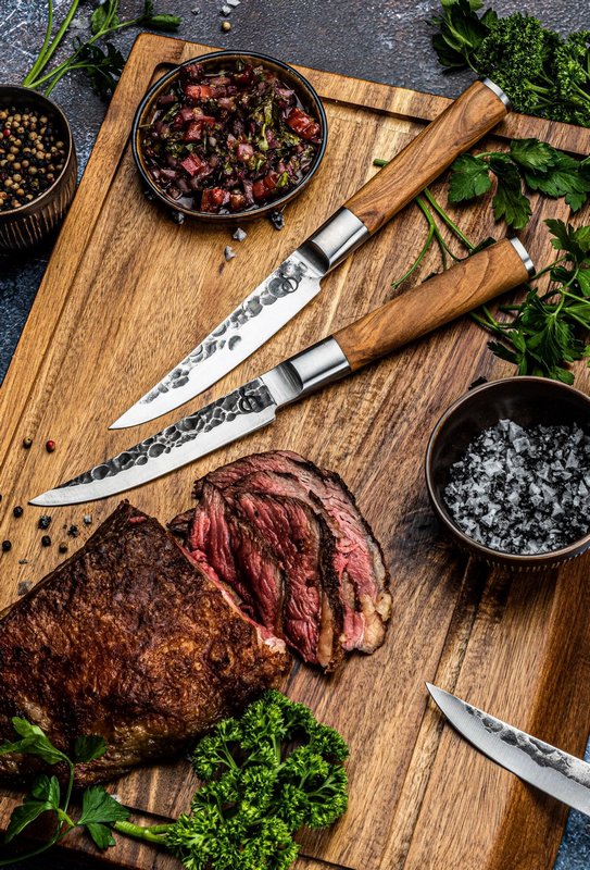 Forged Olive Steakmesser 
