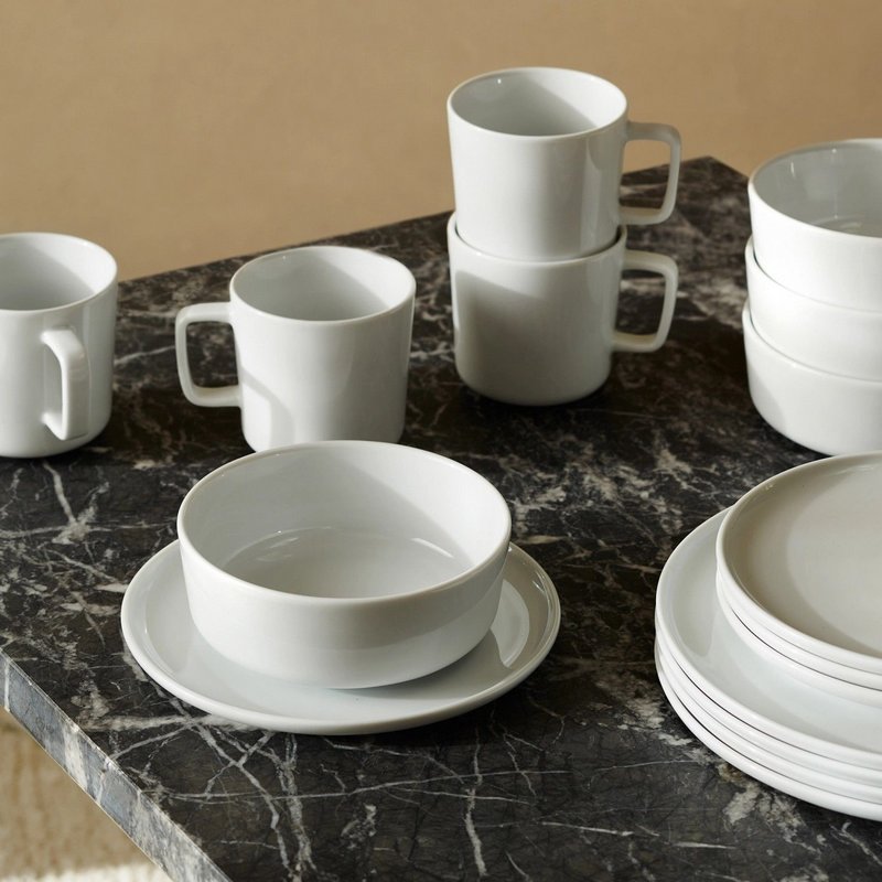 LSA 2er Set Collective Kaffeetasse 370ml weiss 