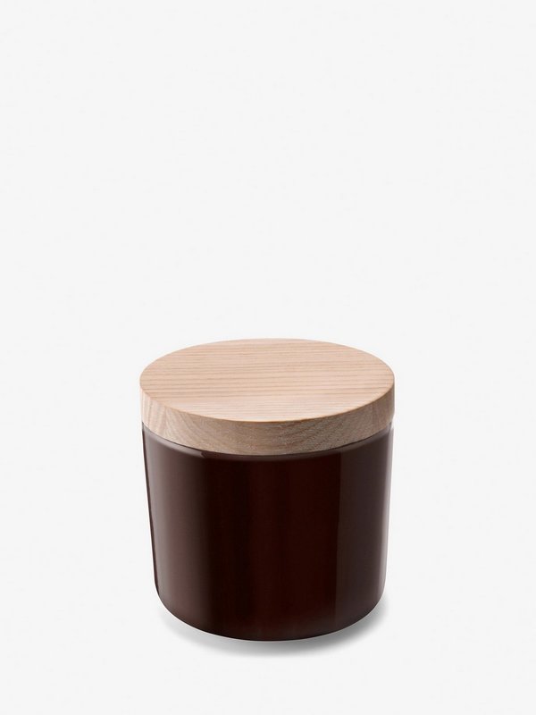 LSA Collective Dose H8.5cm mit Deckel Esche mocha 