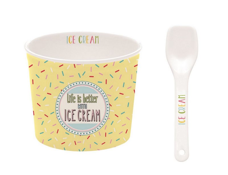 EasyLife Eisbecher Ice Cream gelb 