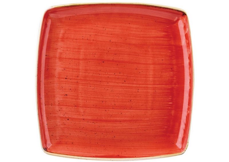 Churchill Stonecast Berry Red Platte quadratisch 26.8x26.8cm 