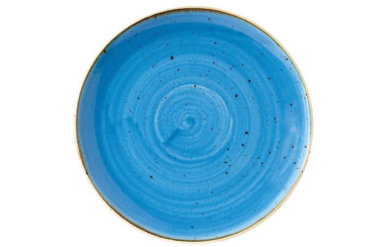 Churchill Stonecast Cornflower Blue Coupe Teller flach 21.7cm 